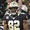 Headshot of Benjamin Watson in full uniform and helmet