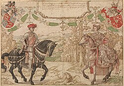 Граф Иоганн IV Нассауский и его жена Мария фон Лоэн-Гейнсберг. Бернарт Орлей, 1528-1530 годы