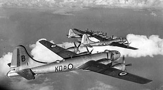 3 Boeing B-29s in RAF service, about 1951 Boeing Washington heavy bombers - 1951.jpg