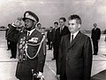 نیکولای چائوشسکو در هنگام دیدار ژان-بدل بوکاسا از رومانی (ژوئیه ۱۹۷۰)