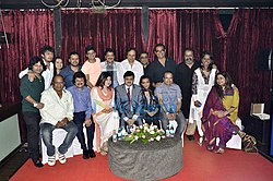 Sowmya Raoh (3rd from left in top), at the formation of Indian Singer's Rights Association (ISRA) event