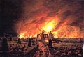 The Great Fire of 1654 in De Rijp, by Egbert van der Poel
