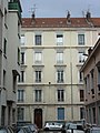 Immeuble de style Art Nouveau au 6 rue Charel à Grenoble, pris depuis la rue Gounod.