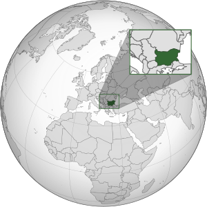 Bulgarien på verdenskortet