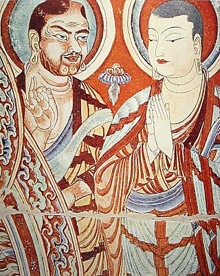 Fresco en las Cuevas Bezeklik, Asia Central. Siglo IX