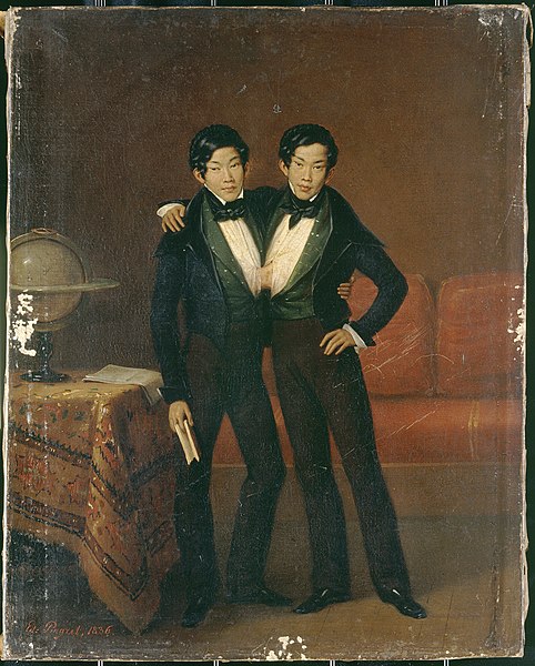 482px-Chang_and_Eng,_Siamese_twins,_1836._Oil_painting_by_Edouard-_Wellcome_V0017109.jpg (482×600)