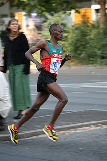 Charles Kamathi of Kenya was the 2000 men's champion Charles Kamathi 2008.jpg