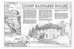 Miniatuur voor Bestand:Chief Kashakes' House, Mile 2.5 South Tongass Highway, Saxman, Ketchikan Gateway Borough, AK HABS AK,010-SAXM,2- (sheet 1 of 9).tif