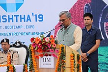 Shri Trivendra Singh Rawat, Chief Minister of Uttarakhand at Uttishtha 2019 Chief Minister Uttarakhand.jpg