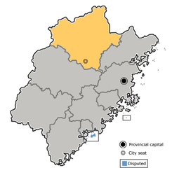 Nanping - Mapa