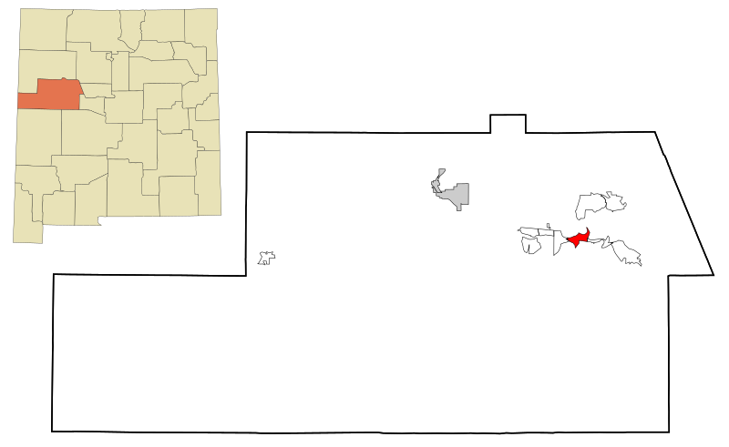 File:Cibola County New Mexico Incorporated and Unincorporated areas Paraje Highlighted.svg