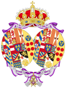 Coat of Arms of Maria Antonietta, Countess of Caserta.svg