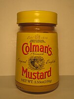 To promote Mustard, Jet Records co-operated with Colman's by giving away jars of the brand's mustard in competitions. Colman mustard 1499.JPG