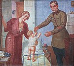 Komentajan perhe kirjoittanut Petrov-Vodkin (1938, Khvalinsk).jpg