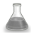 Conical flask grey.svg
