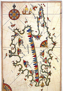 Codignac was involved in the diplomacy behind the Franco-Ottoman invasion of Corsica in 1553. Corsica by Piri Reis.jpg