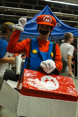 Cosplayer of Mario, Mario Kart at Otakuthon 20160807.jpg