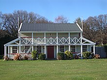 The Canterbury Cricket Umpires' Association Pavilion in May 2012 Cricket Umpires' Association Pavilion 14.JPG