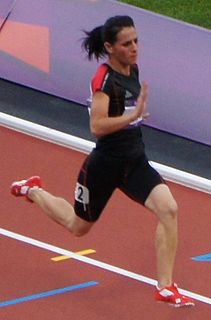 Dana Hussain competing in the 2012 Olympics. Dana Hussain 2012.jpg