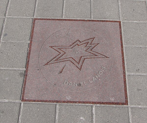 Daniel Lanois' star on Canada's Walk of Fame.