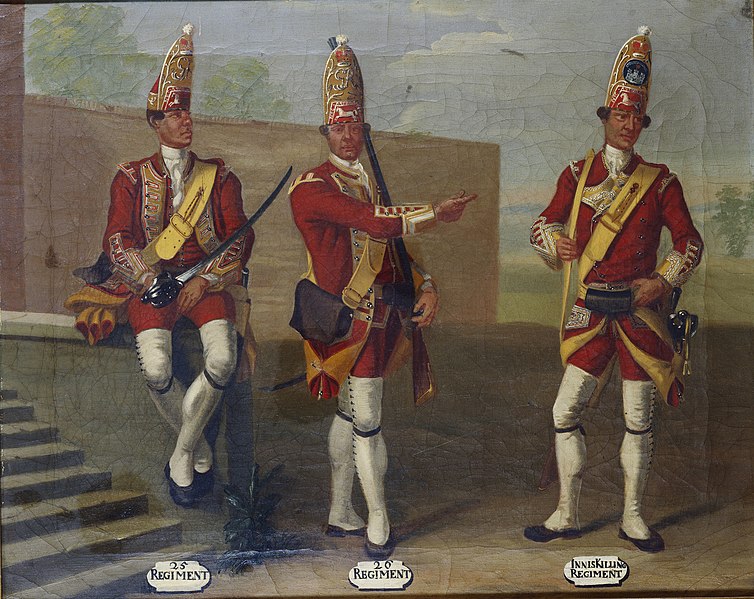 File:David Morier (1705^-70) - Grenadiers, 25th and 26th Regiments of Foot and 27th Inniskilling Regiment of Foot, 1751 - RCIN 405593 - Royal Collection.jpg