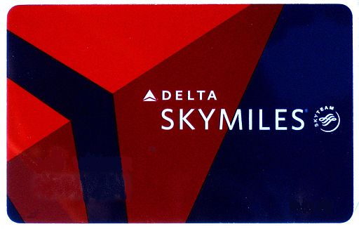 Delta Skymiles membership card