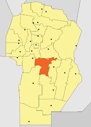 Dipartimento di Tercero Arriba – Mappa