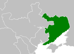Bản đồ lãnh thổ mà Cộng hòa Donetsk – Krivoy Rog tuyên bố chủ quyền vào tháng 3 năm 1918 (màu xanh lá cây)