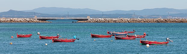 Boats in Aguiño, Ribeira, Galicia (Spain)