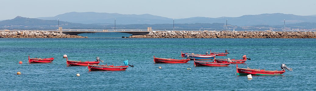 Dornas no porto de Aguiño. Ribeira. Galiza R31