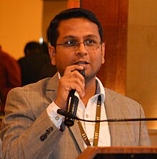 Dr. Shishir Kumar Shandilya (Professor - Deputy Director of SECURE) talking about Cyber Security at Manthan 2020, an event organized by Vellore Institute of Technology, VIT Bhopal University, India Dr Shishir Kumar Shandilya.jpg