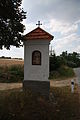 Čeština: Východní strana božích muk v Pucově, okr. Třebíč. English: East side of column shrine in Pucov, Třebíč District.