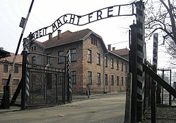 Indgangsporten til KZ Auschwitz