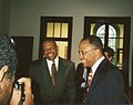 Congressman Elijah Cummings with Mayor Kurt Schmoke