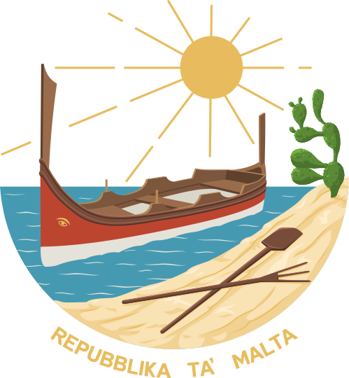 The emblem of Malta from 1975 to 1988