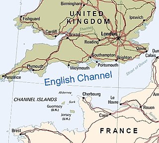 A map of the English Channel, south of England, north of France