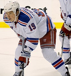 Ruslan Fedotěnko v dresu New York Rangers