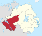 Fermanagh kaj Omagh-distrikto en Northern Ireland.svg