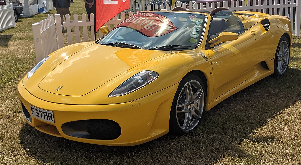 Ferrari f512m желтая