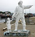 Skulptur Fisherman and Child