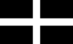 Pyhän Piranin lippu, Cornwallin tunnus