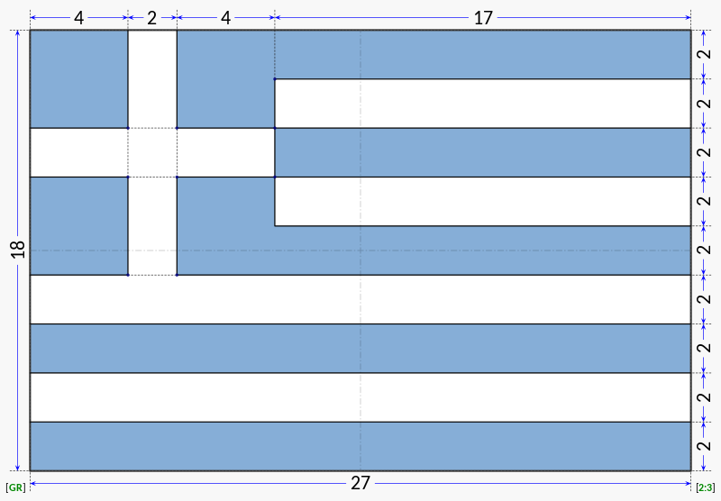 File:Flag of Greece (construction sheet).svg