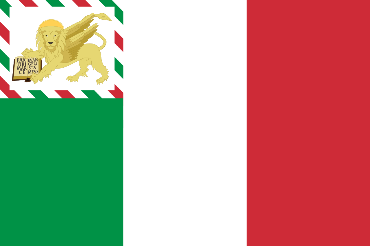 Flag of the Republic of Venice 1848–49.svg