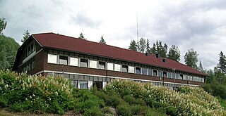 Lampeland village in Buskerud, Norway