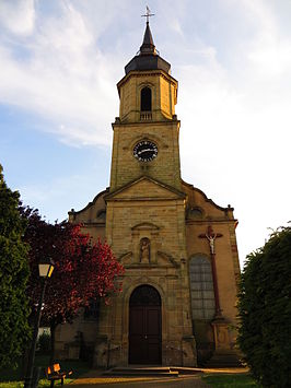 Kerk van Paroissiale de la Nativité-la-Bienheureuse-Vierge-Marie / der Seligen Jungfrau Mariä Geburt in Folschwiller / Folschweiler
