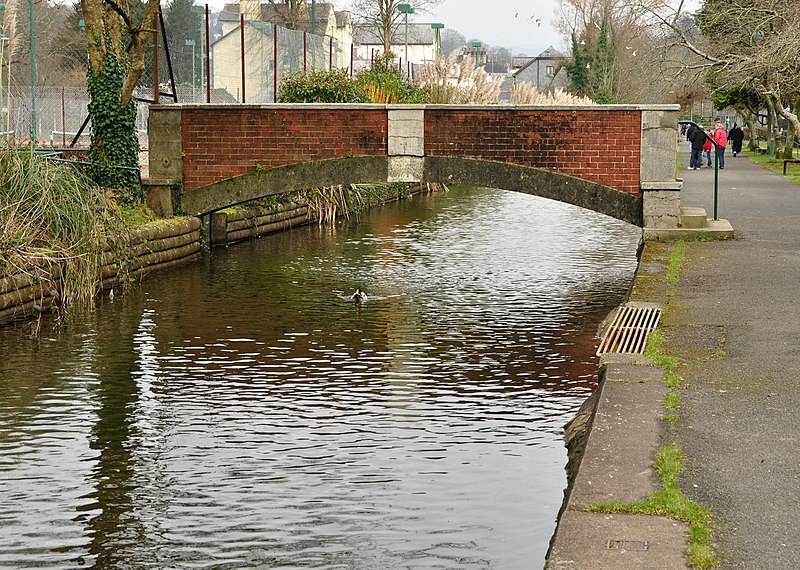 File:Footbridge over Tavistock Canal.jpg