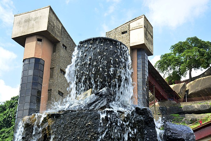 Fountain at Olumo Rock in Abeokuta, Ogun State Nigeria by Omoeko Media