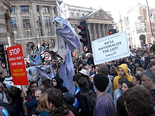 Protesters with one of the 'Four Horsemen of the Apocalypse' G20 crowd 2.jpg