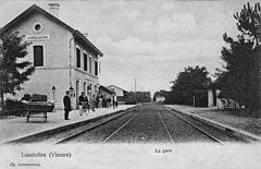 Lencloitre, la gare en 1900
