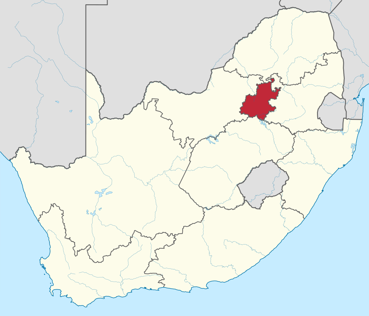 transvaal south africa map